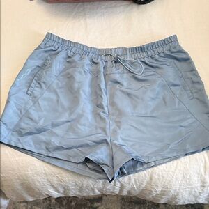 Lovers + Friends Sky Blue Athletic Shorts
